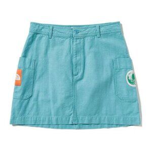 Women's The North Face Casual Short Valley Jean Skirt Reef Waters Blue XS NWT